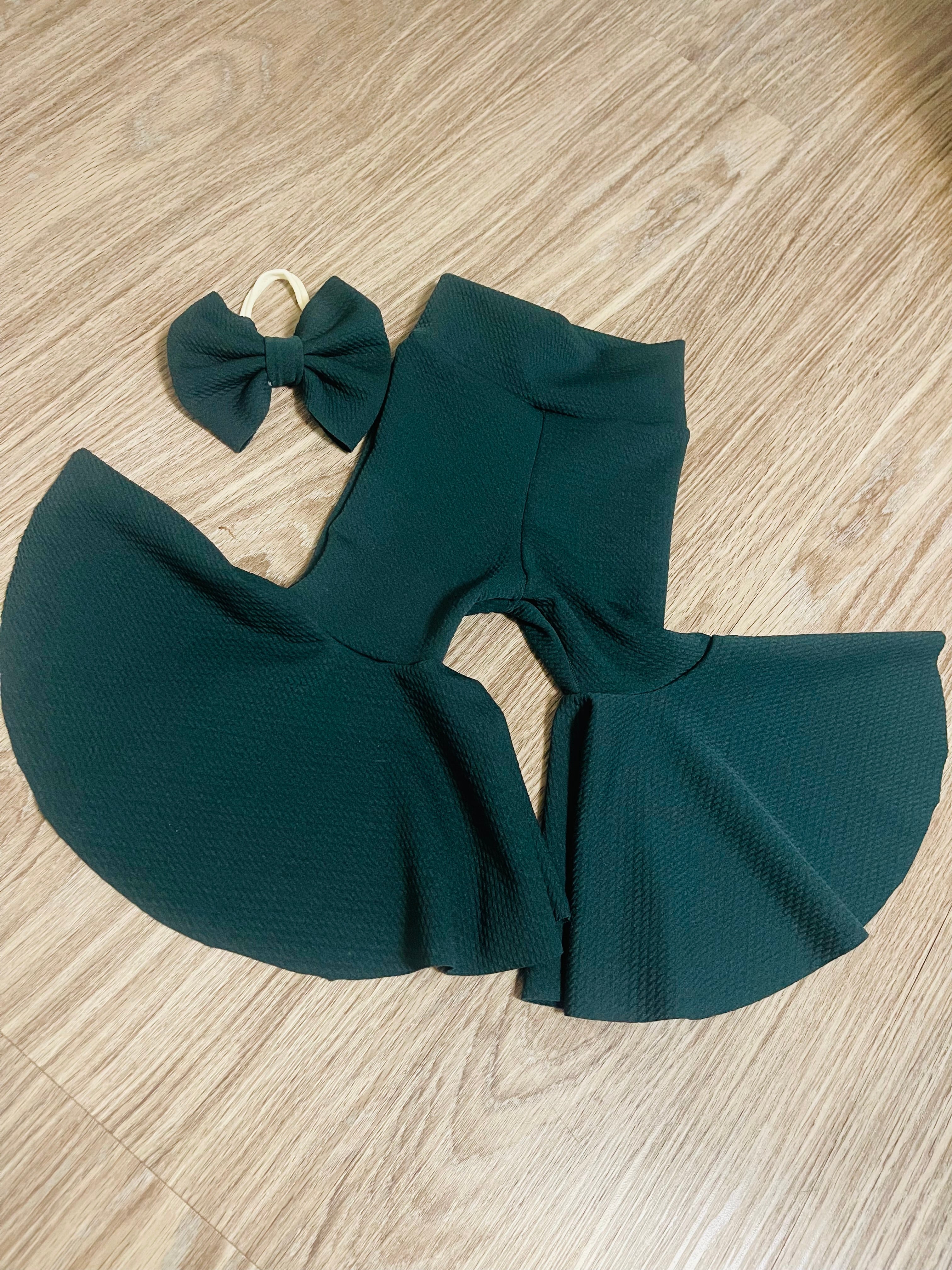 Boho Baby Toddler Bellbottom and Bow set
