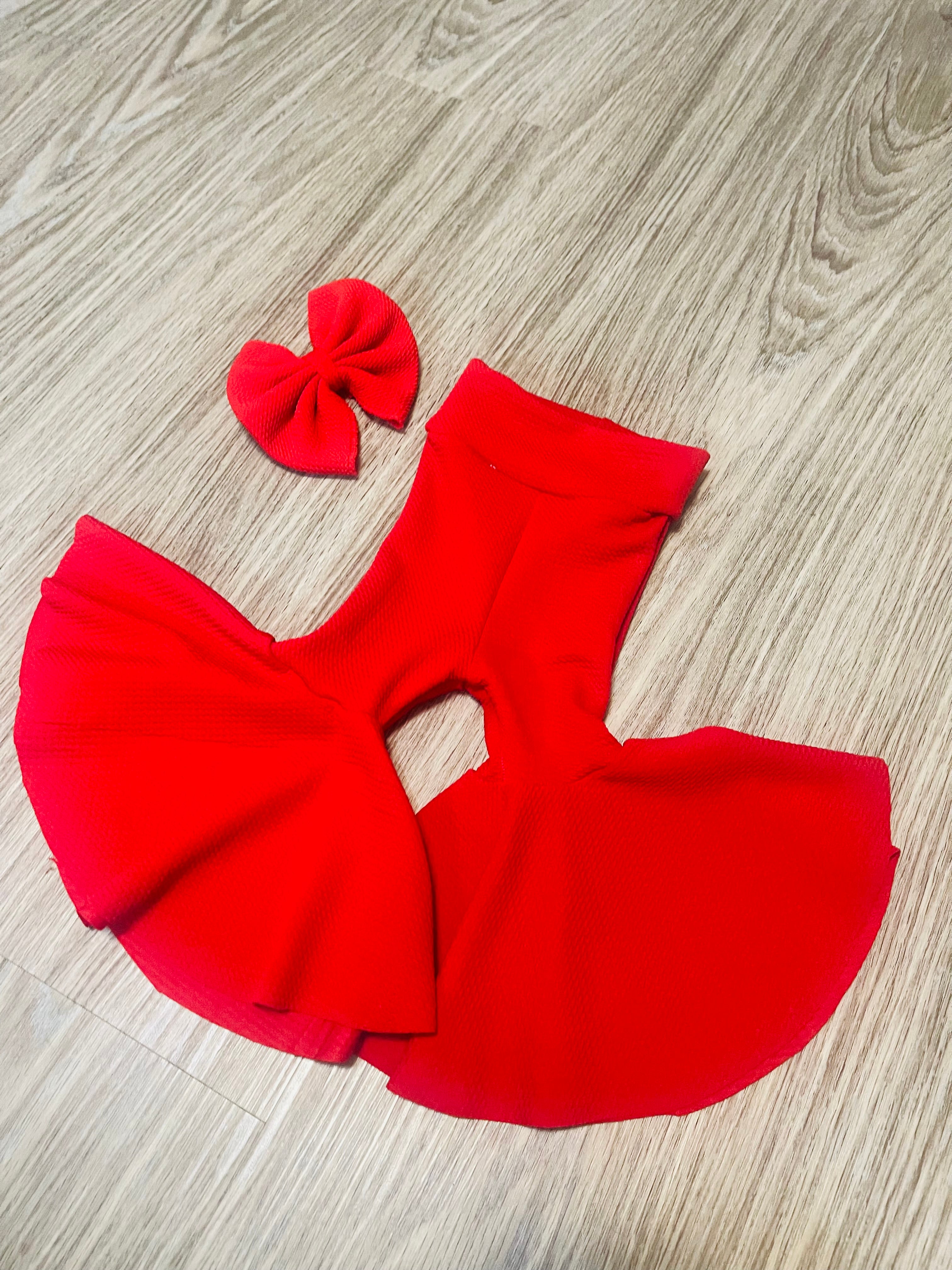 Boho Baby Toddler Bellbottom and Bow set