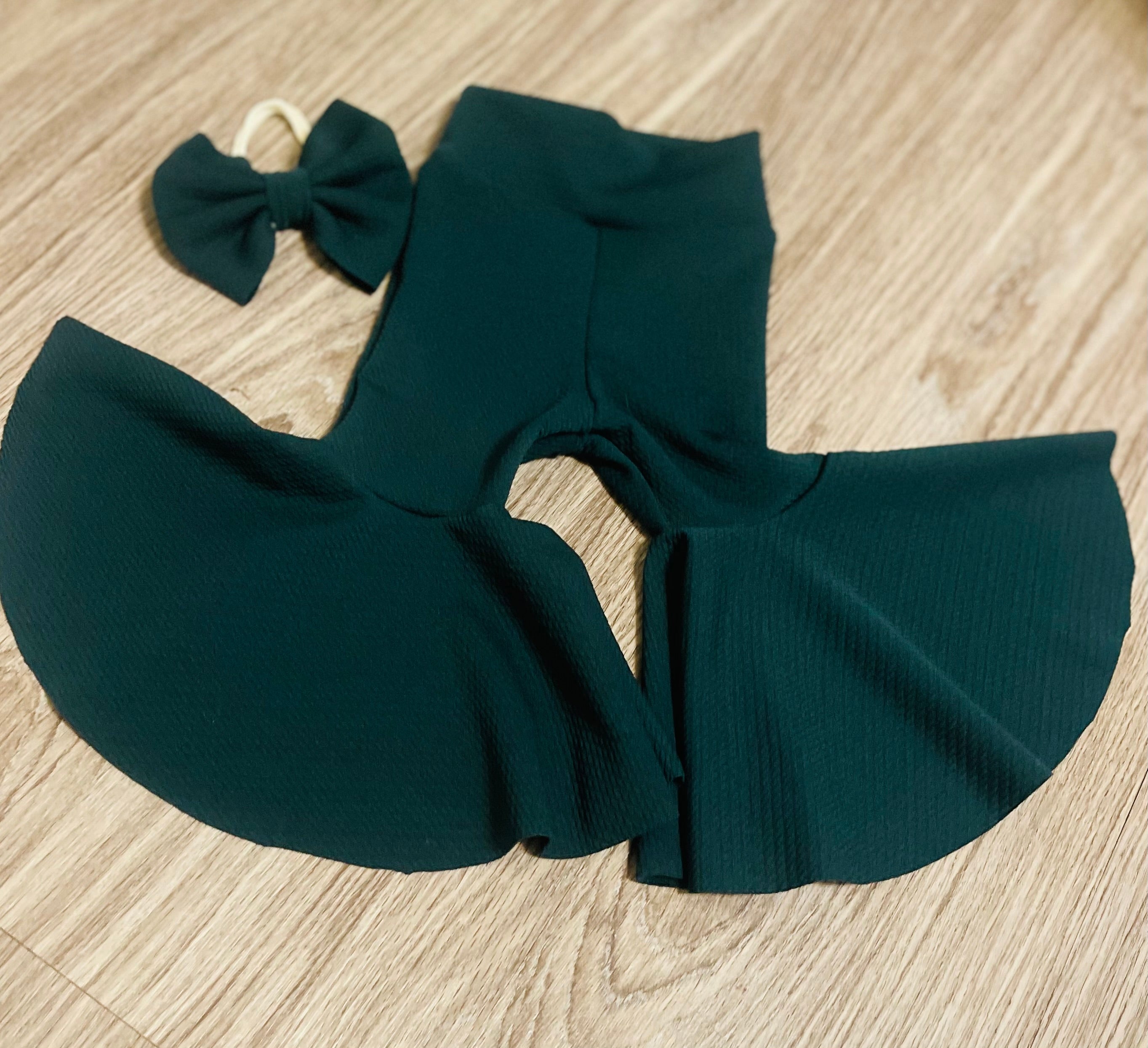 Boho Baby Toddler Bellbottom and Bow set