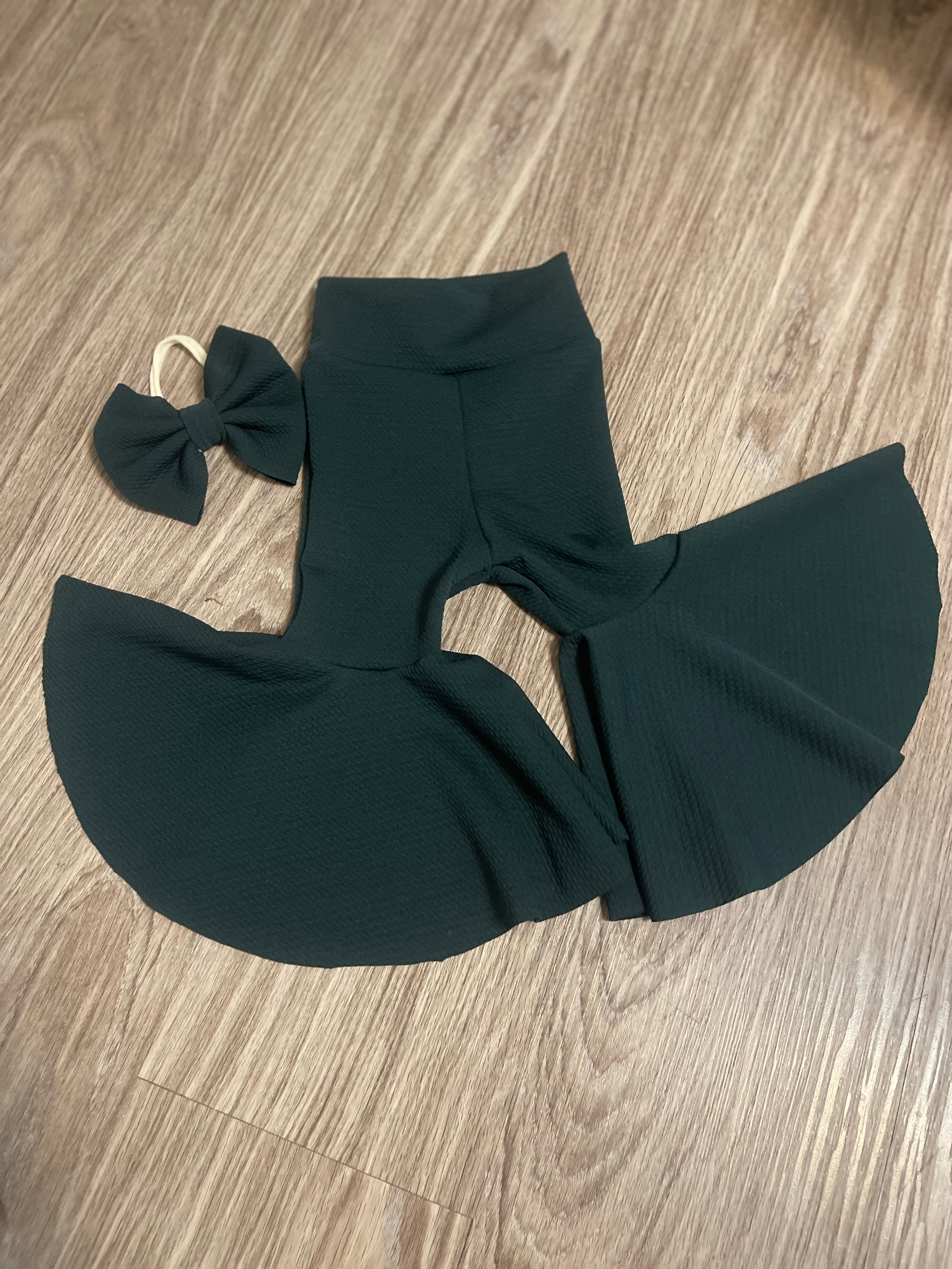 Boho Baby Toddler Bellbottom and Bow set